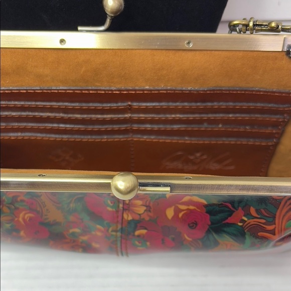 PATRICIA NASH Rustic Nature Potenaz Floral Leather Handbag Purse - Picture 5 of 7